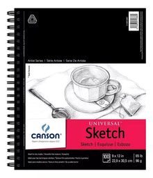 Block Sketchbook Dibujo Canson Universal Sketch 22.9 X 30.5 - Canson - detalle