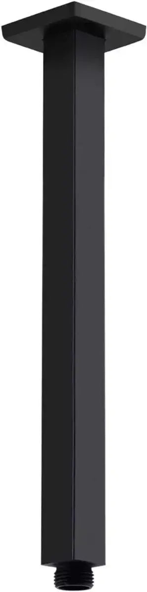 Cuello Techo Regadera Meer Negro Mate 40cm Acero Inoxidable - CNX - detalle