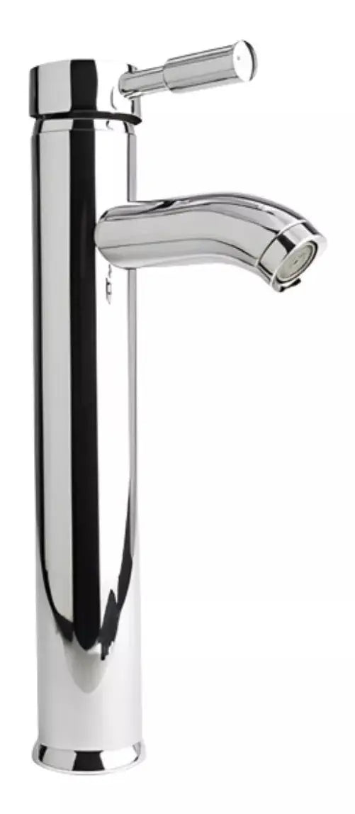 Llave Lavabo Mezclador Monomando Hidroflud Alta Cromado 30cm - HIDROFLUD - vista lateral