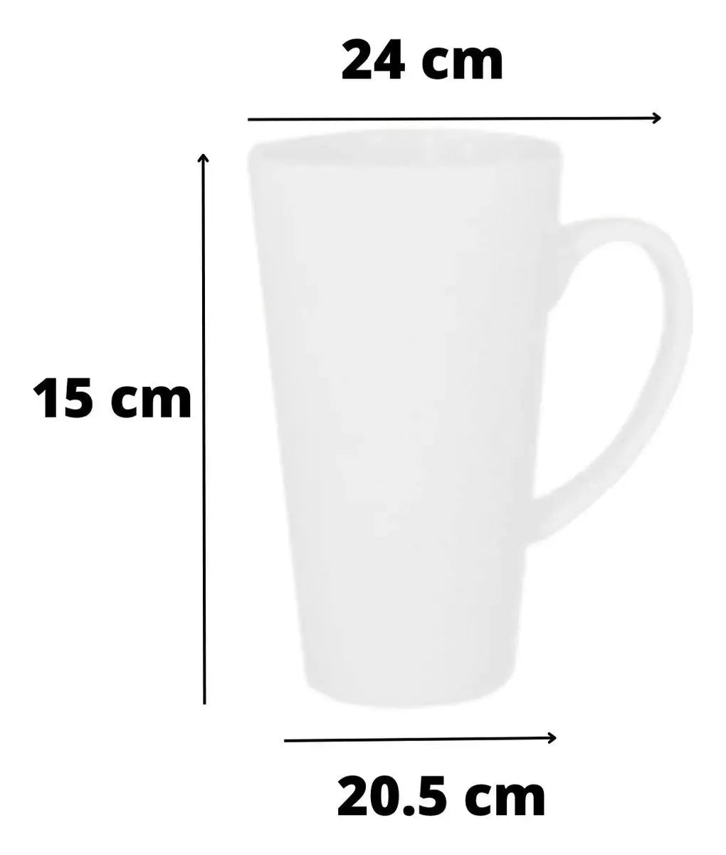 Taza Blanca Conica Color Make 17oz Sublimacion Ceramica - ColorMake