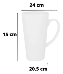 Taza Blanca Conica Color Make 17oz Sublimacion Ceramica - ColorMake