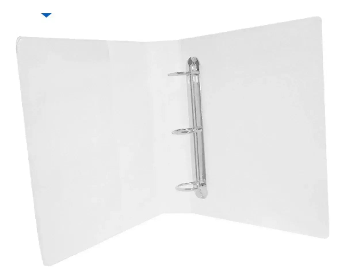 Carpeta Panoramica Blanca Critstal Kinera Oficio 2 Pulgadas Color Blanco - Kinera - vista lateral