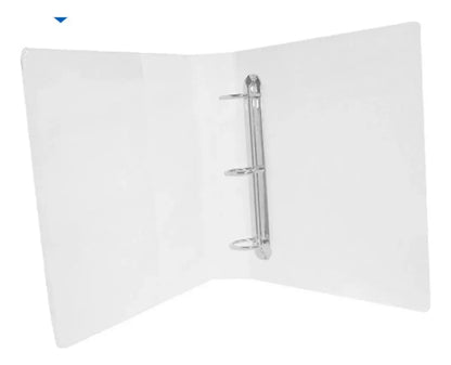 Carpeta Panoramica Blanca Critstal Kinera Oficio 2 Pulgadas Color Blanco - Kinera - vista lateral
