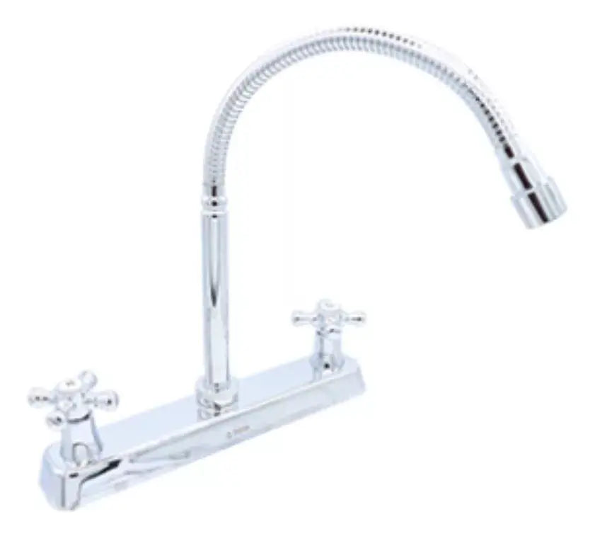 Mezcladora Flexible Fregadero Meer 1/4'' Vuelta Acero Inox - CNX - vista trasera