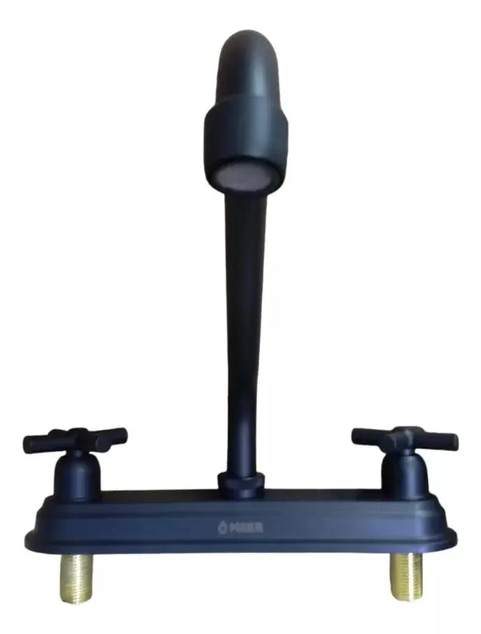 Mezcladora Fregadero Meer Color Negro Mate 1/4 Vuelta - CNX - vista trasera