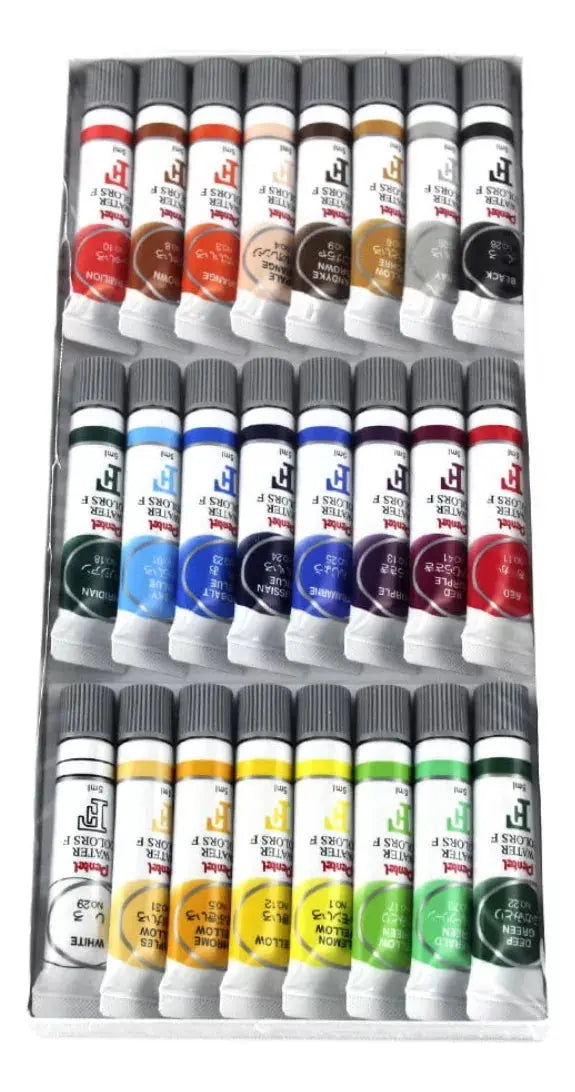 Estuche 24 Tubos Acuarelas Profesionales Pentel Arts 5ml - Pentel