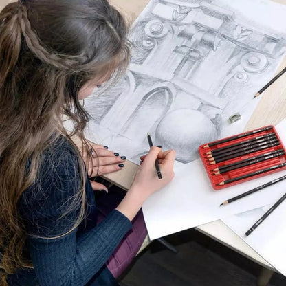 Set De 12 Lápices De Dibujo Profesionales Expert Arteza - Arteza - vista lateral