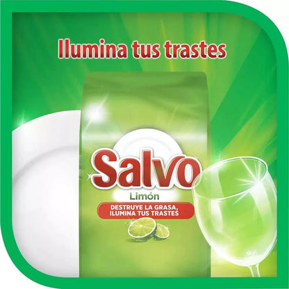 Lavatrastes Jabon En Polvo Salvo Limón 250 G destruye Grasa - KCTS - detalle