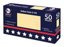 50 Sobres Para Billetes De Dinero Coin Guarda S Y Mas Nombre Del Diseño Coin-5-44 Color Manila - Nassa