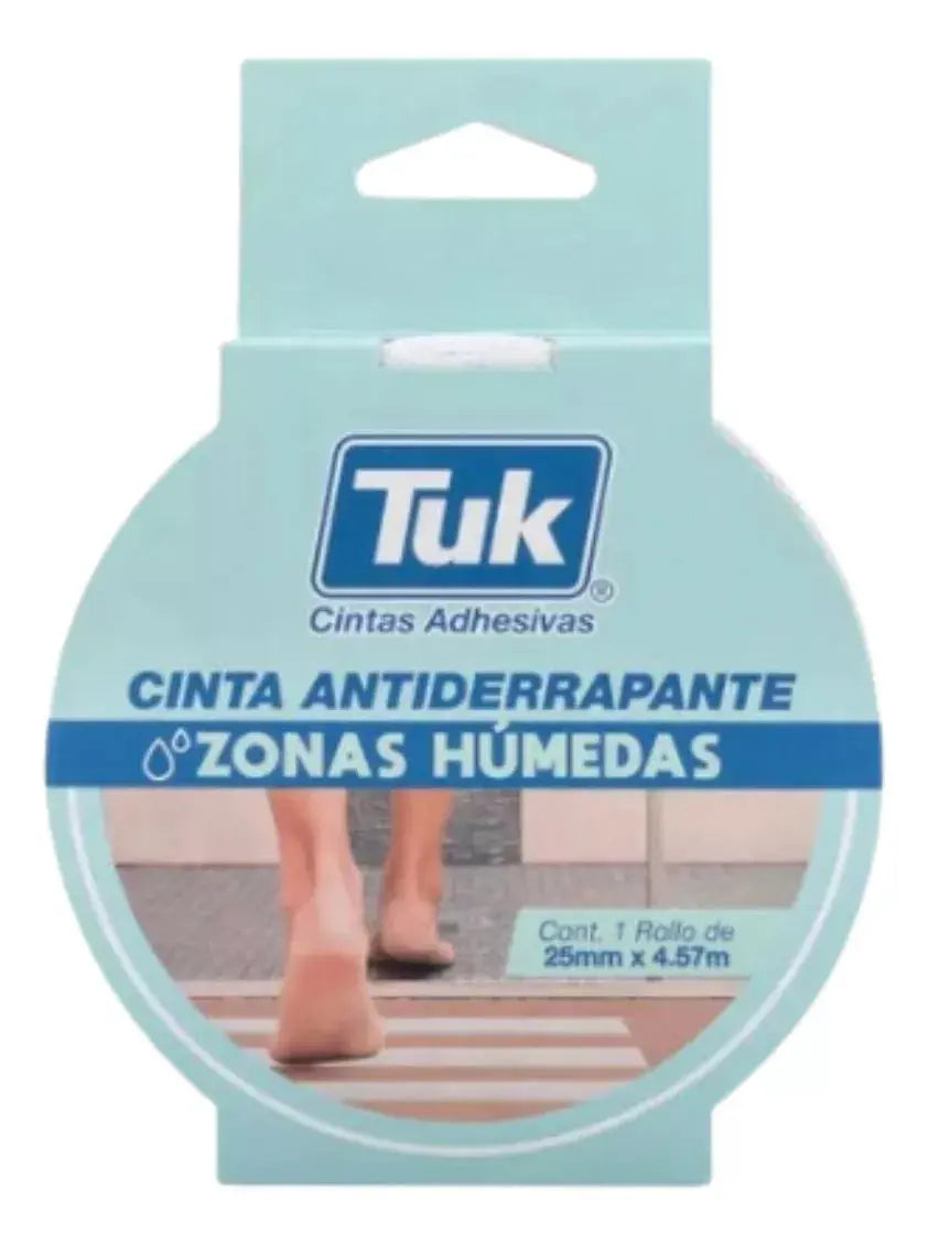 Cinta Antiderrapante Zonas Humedas Tuk 25mm X 4.57m Baño - Tuck