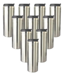 10 Vasos Termos Color Make Sublimacion Sublimar Acero 450 ml Elegir Color Plata - ColorMake