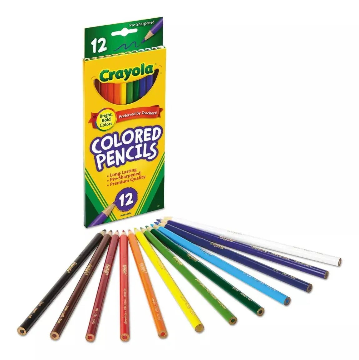 Caja 12 Lapices Colores Redondos + Sacapuntas Dibujo Crayola - Crayola - empaque