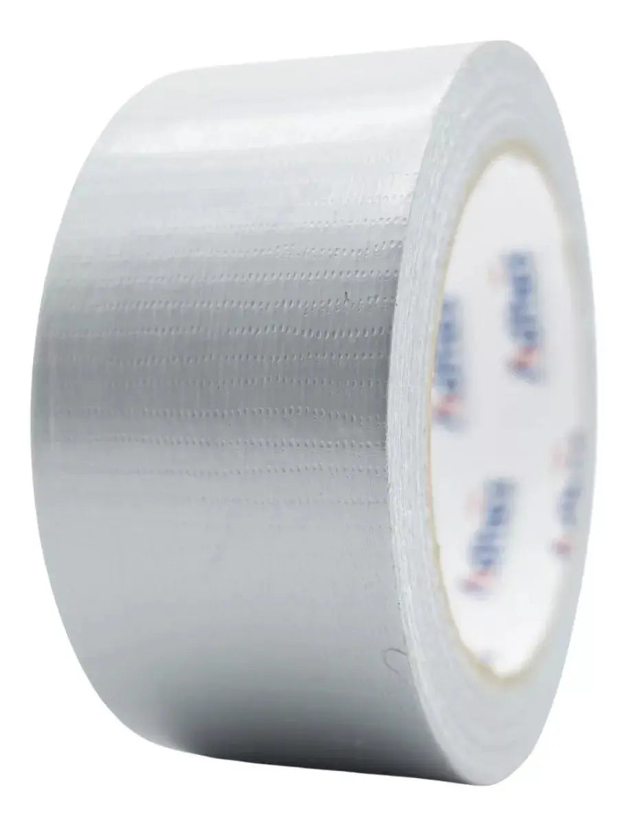 Cinta Americana Adhesiva Adhes Plata 50m Espesor 230 - ADHES - vista trasera