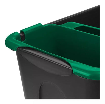 Bote De Basura 17l Negro Con Inserto Para Basura Orgánica - Azor - detalle