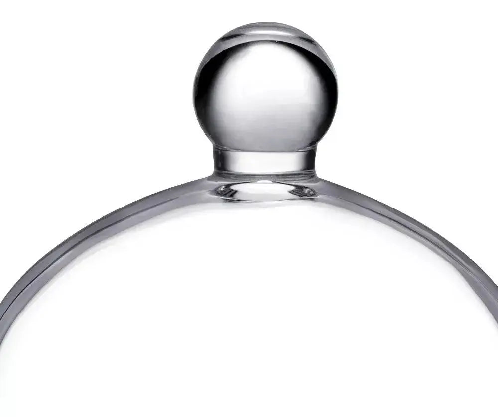 Bombonera Capelo Cristal Tapa Pastel Plato Vidrio - Vittori - vista lateral