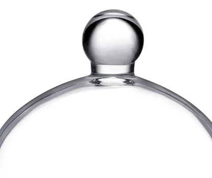 Bombonera Capelo Cristal Tapa Pastel Plato Vidrio - Vittori - vista lateral