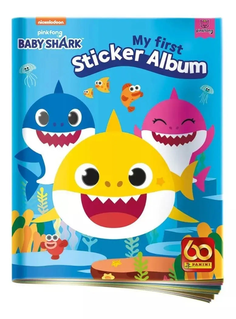 Baby Shark Album + 4 Sobres Panini Estampas Coleccionables - Panini - accesorios