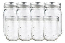 Frasco De Vidrio Mason Jar Ball 16 Oz Y 32 Oz 8 Pack - Coveme - vista lateral