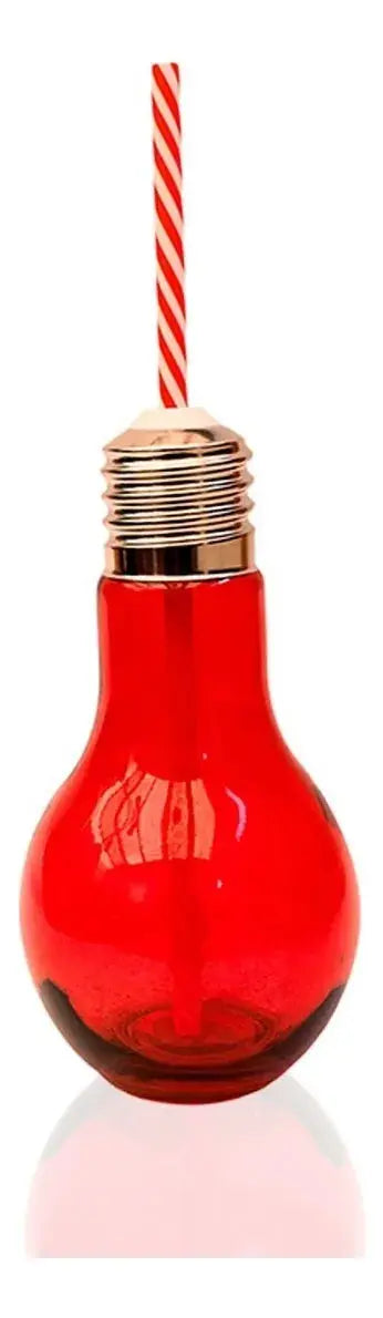 6pz Frascos Mason Jars Cristal Vaso Foco Colores Tapa Popote Color Mix - Mason Jars - accesorios