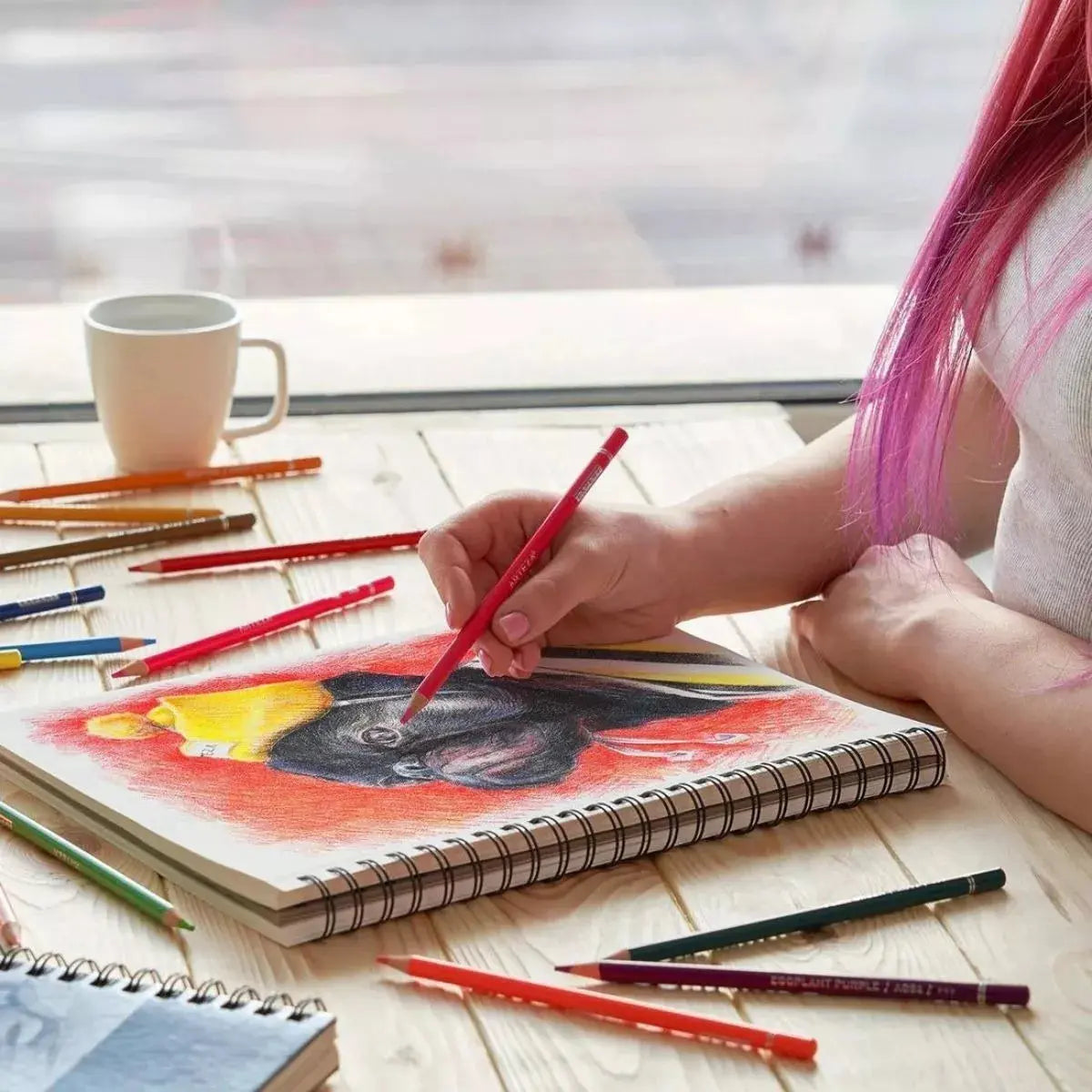 Cuaderno Dibujo Espiral 100h Microperforado 22.9x30.5 Arteza - Coveme