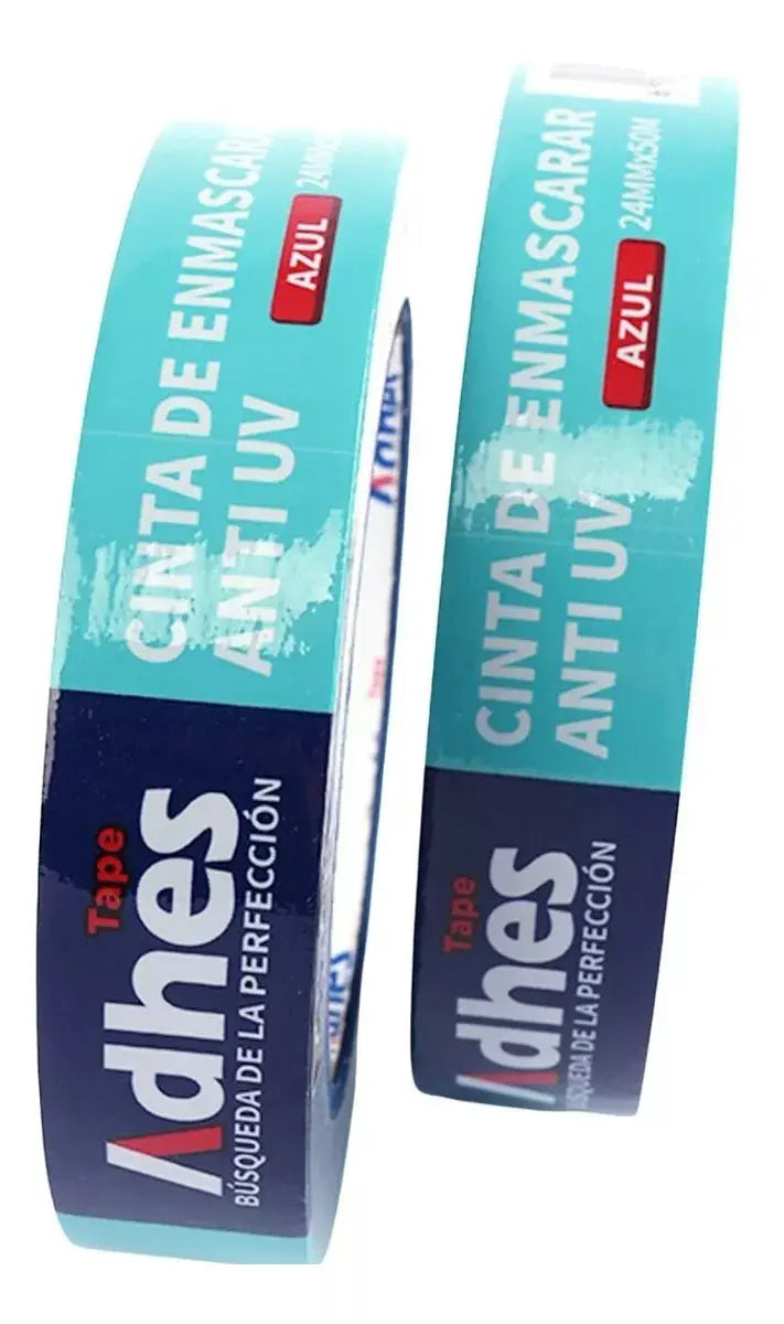 Cinta Enmascarar Azul Anti-uv Adhes 18mm X 50m Masking Tape - Adhes - vista lateral