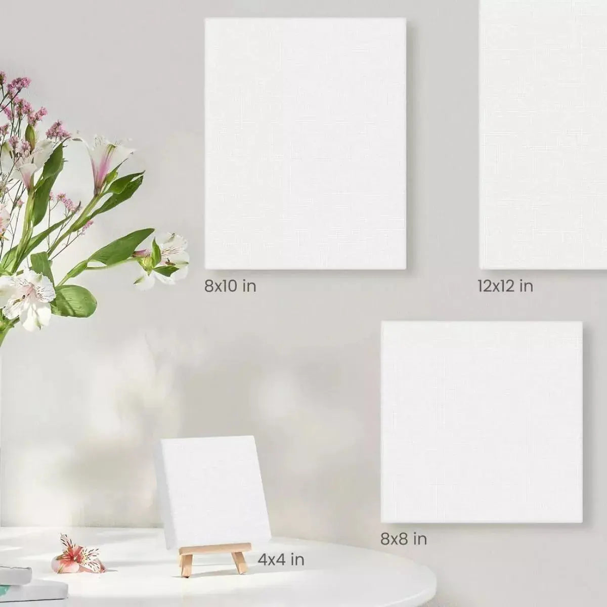 Set 14 Mini Caballete Con Lienzo Pintura 10.2x10.2 Arteza - Arteza - detalle