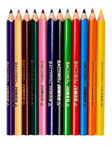 12 Lapices Colores Jumbo Baco Triangular Bacoiris Escolar - BACO - vista lateral