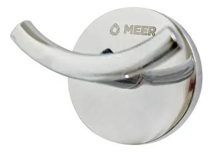 Gancho Doble Para Toalla Cromado Baño Toallero Accesorios Color Plateado - CNX - empaque