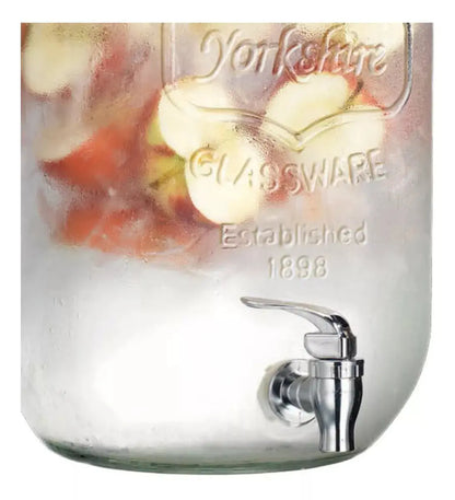 2 Pack Mason Jar Dispensador Bebidas 8 Lt Vitrolero Agua - Vittori - vista trasera
