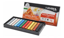 LYRA Polycrayons Soft Pastel Crayons, Set of 12 Crayons, Assorted Colors (5651120) - lyra - empaque