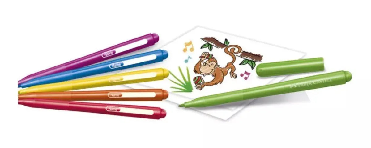 Plumones Lavables Faber Castell Fiesta Estuche Rígido 72 Pz - Faber Castell - empaque