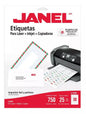 Etiquetas Láser Janel Adherible Impresora Papel Inkjet 3000-J-5160 - Janel