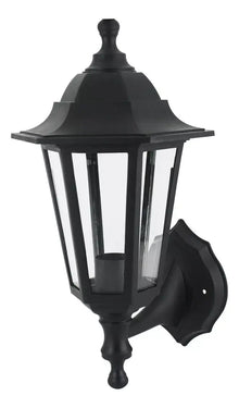 Farol Pared Estilo Colonial Color Negro Sanelec Exteriores - Sanelec