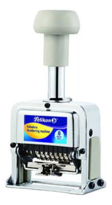 Foliador Automatico Metalico 8 Digitos Pelikan - Pelikan - vista lateral