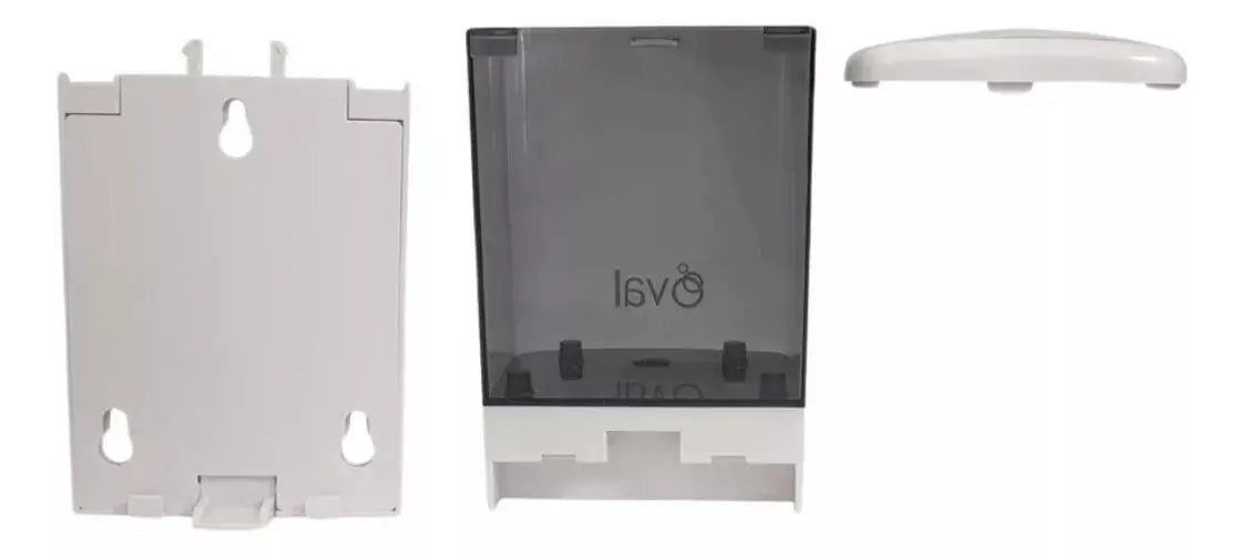 Jabonera Humo Oval Blanco 1 Litro Manual Uso Industrial - Oval - vista trasera