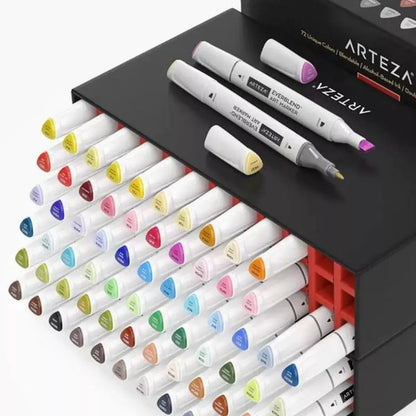 72 Rotuladores Marcador Doble Punta Everblend Ultra Arteza - Coveme - vista trasera