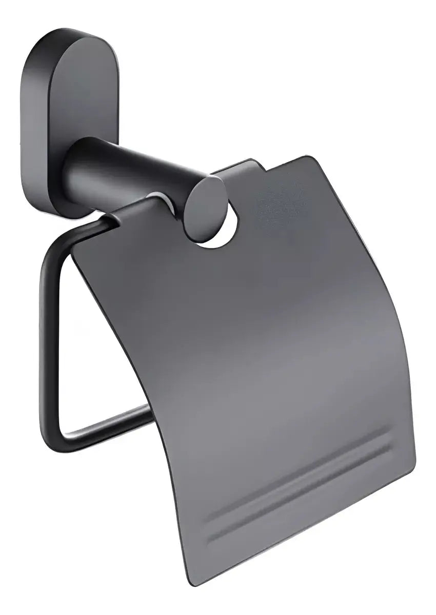 Porta Rollo Papel Higienico Meer Accesorio Color Negro Mate - CNX