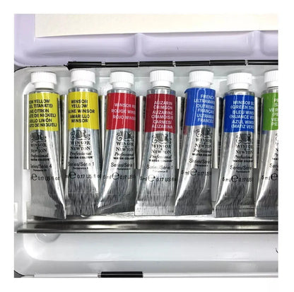 Estuche Metal Acuarelas Winsor & Newton 12 Tubos 5ml Arte - marchante.shop