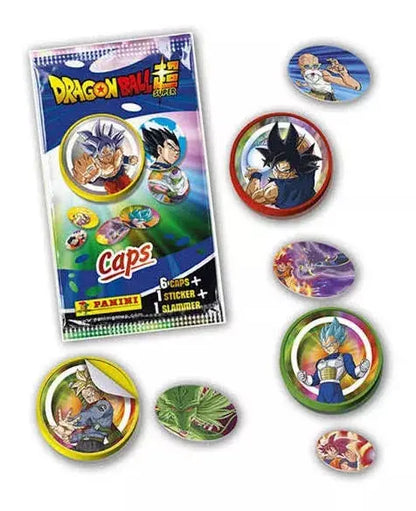 Dragon Ball Super Caps Panini Blister 2 Sobres Tazos - Panini - vista trasera