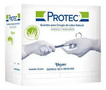 GUANTE CIRUJANO PROTEC EST C/ALOE VERA #6 1/2 CJA C/50 PARES - PROTEC