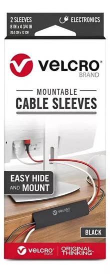 2 Mangas Suejatadoras Cables Velcro® Mountable Cable Sleeves Negro - Velcro