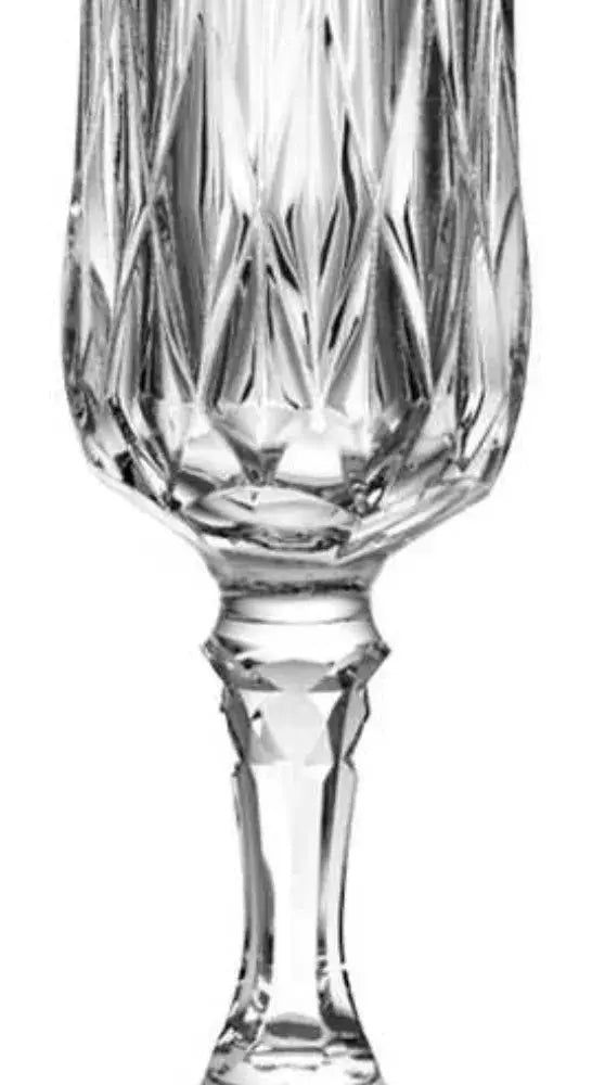6 Copas Flauta Vino Tinto Vidrio Cristal Labrado Verzy - Vittori - uso