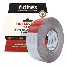Rollo Cinta Reflejante Barricada Adhes 50mmx45m Rojo Blanco Color Rojo/blanco - ADHES - vista lateral