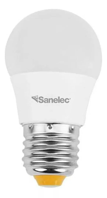 2 Pzs Foco Led Luz Cálida 3w Tipo A19 Sanelec Ecológico - Sanelec - vista lateral