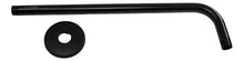 Cuello Regadera Meer 40cm Negro Mate Chapeton Acero - CNX - detalle