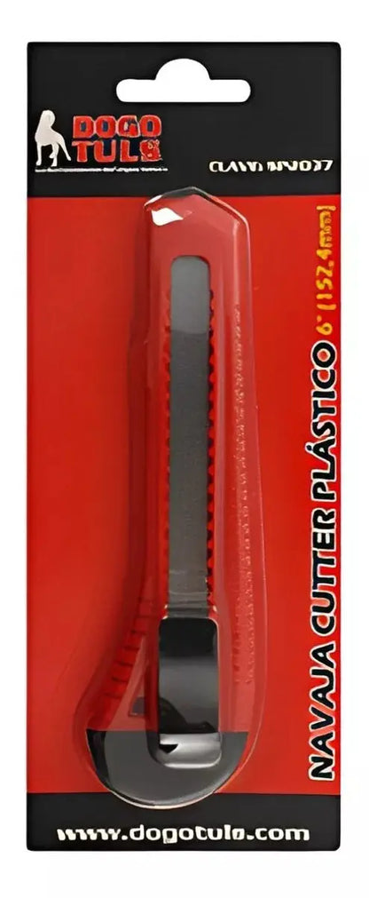 Navaja Cutter Plastico 6´´ Dogotuls Cuchillas Acero Sk7 - Sanplom - empaque