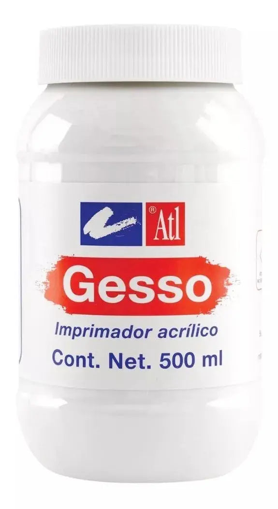Gesso Imprimador Acrílico Blanco Rodin 500 Arte Manualidades - atl - vista trasera
