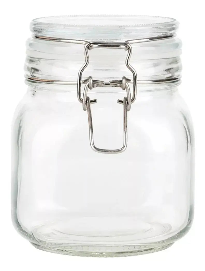 Contenedor Vidrio Hermético Tapa Clip 750 Ml Frasco Brocal - Conte
