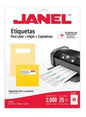 Etiquetas Láser Janel Adherible Impresora Papel Inkjet 8000-J-5267 - Janel