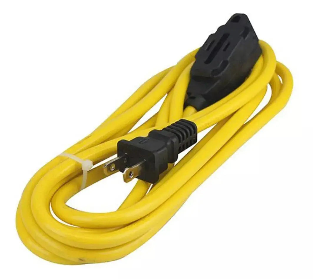 3m Extensión Amarilla 2 Conductores Keer Uso Rudo Calibre 16 - Kronaline - vista lateral
